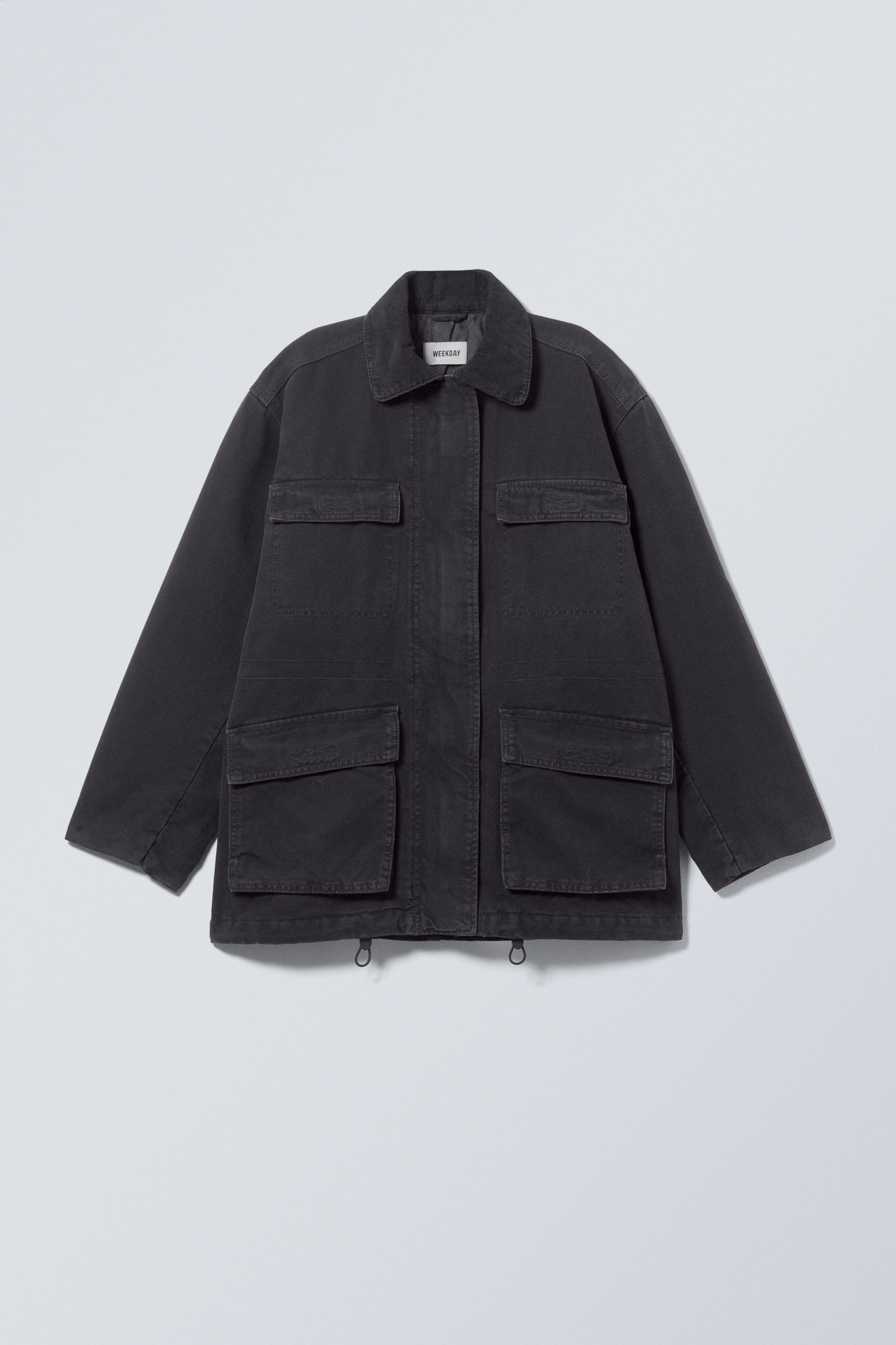 Washed Black - Luca Washed Parka Jacket - 0