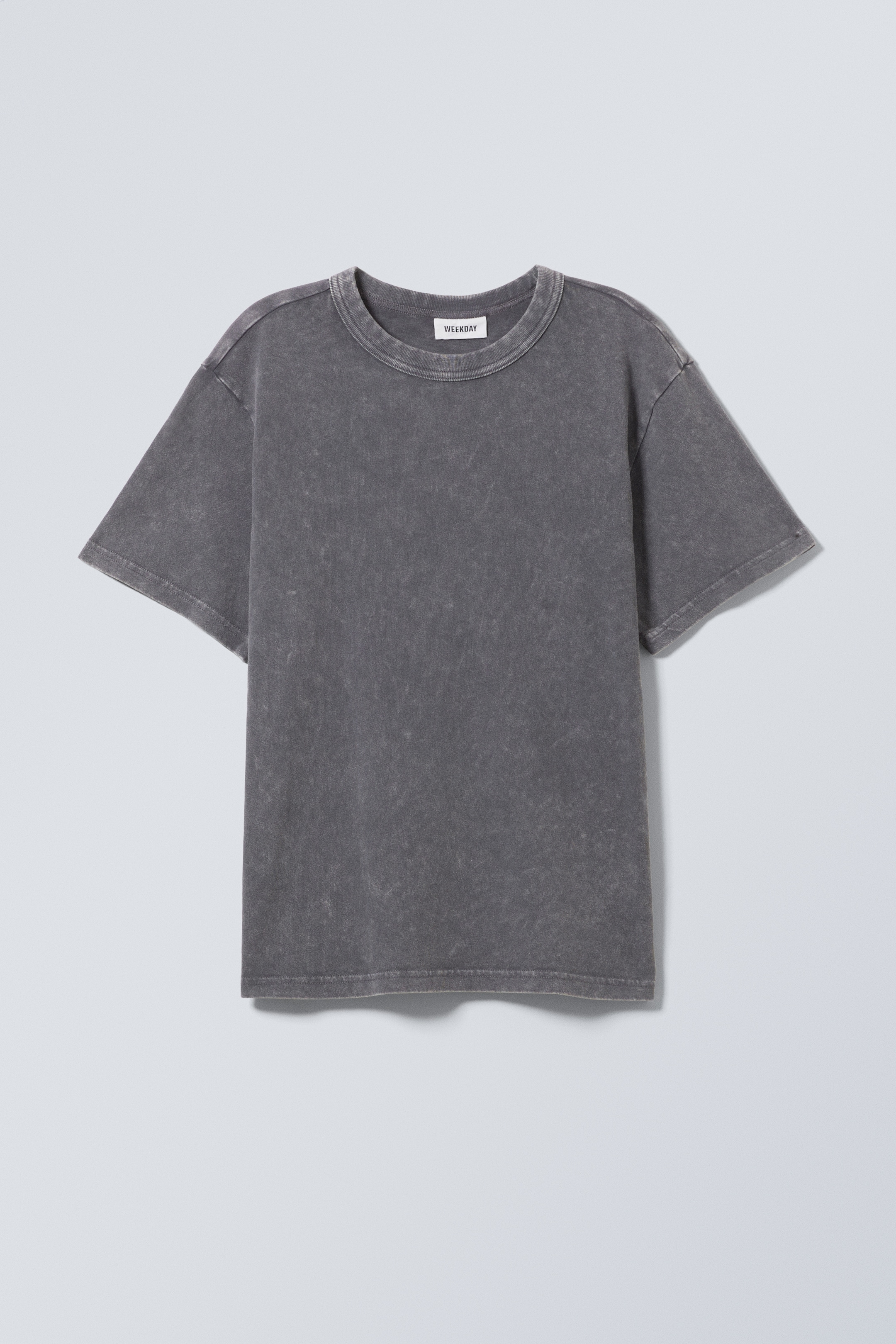 Zobacz większy obraz: Sprany T-shirt Boxy - Ciemnoszary - ON | H&M PL 1