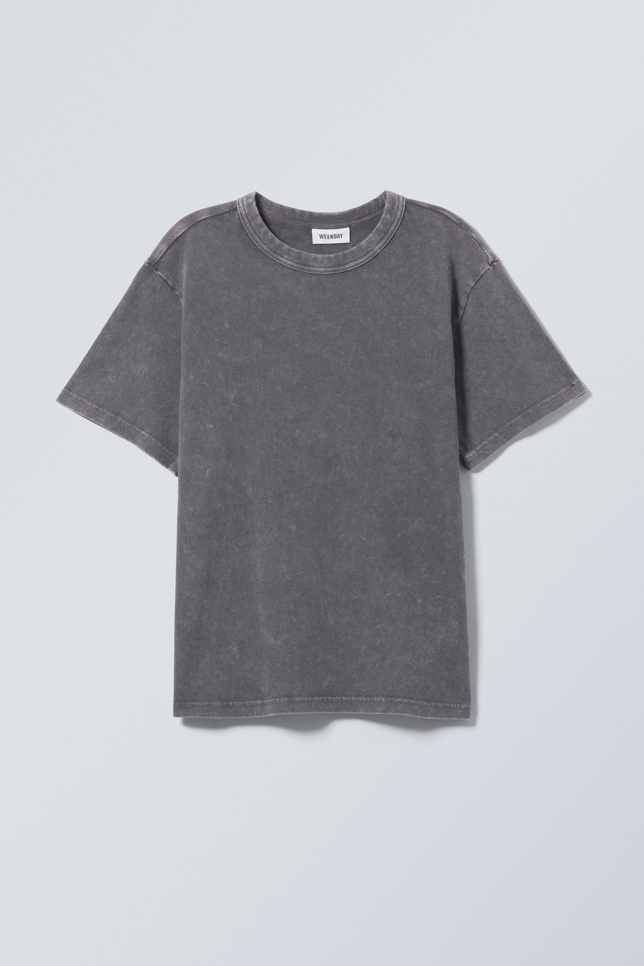 Dark Grey - Washed Boxy T-shirt - 0