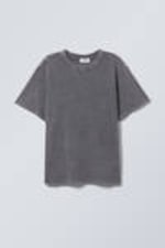 Dark Grey - Washed Boxy T-shirt - 0