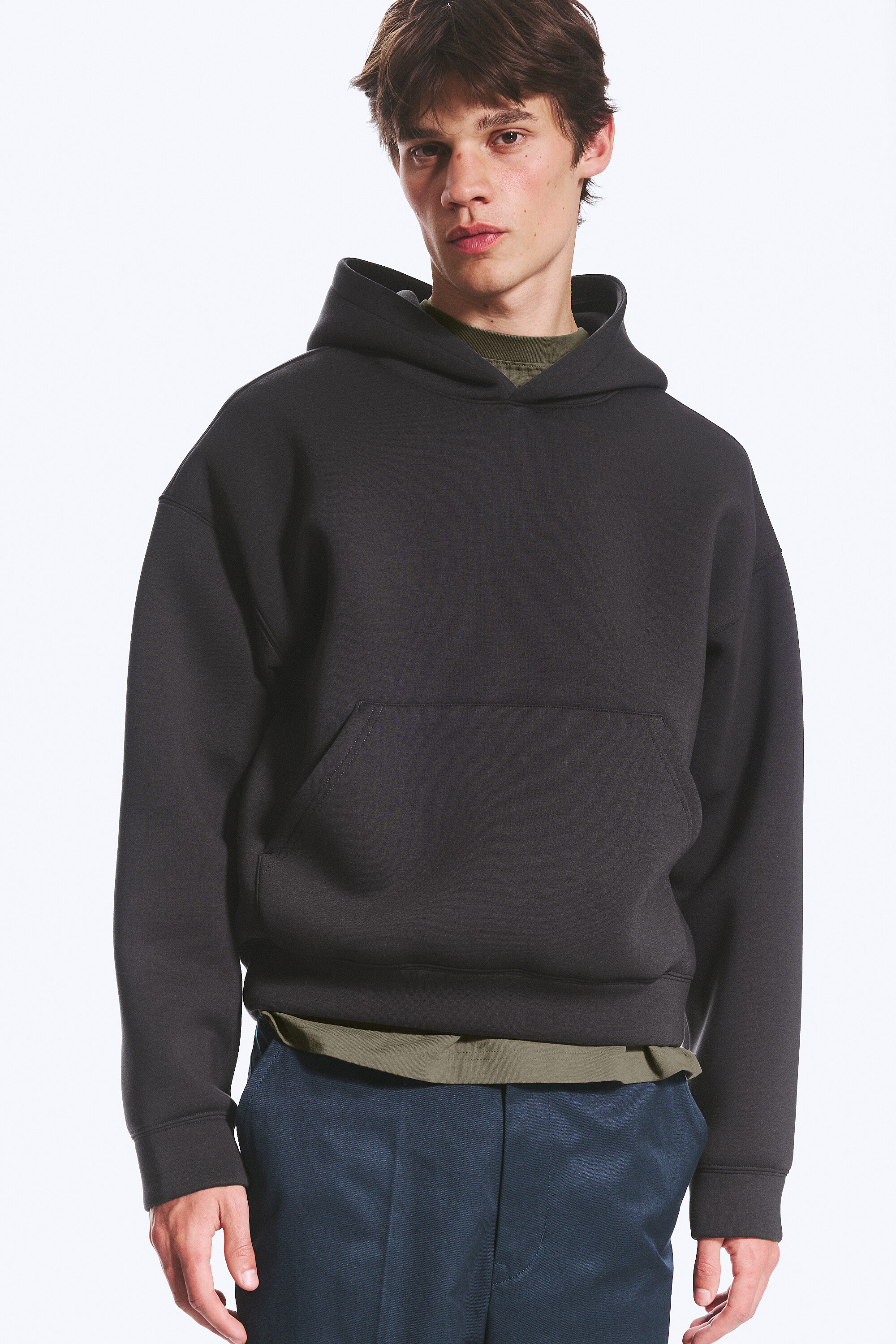 simon scuba zip hoodie - Grey Melange | Weekday WW
