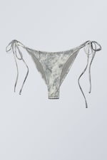 Mole Abstract Print - Strappy Printed Bikini Bottoms - 0