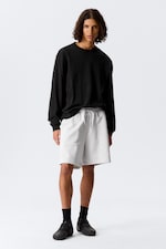 Light Dust Grey - Relaxed Terry Shorts - 0