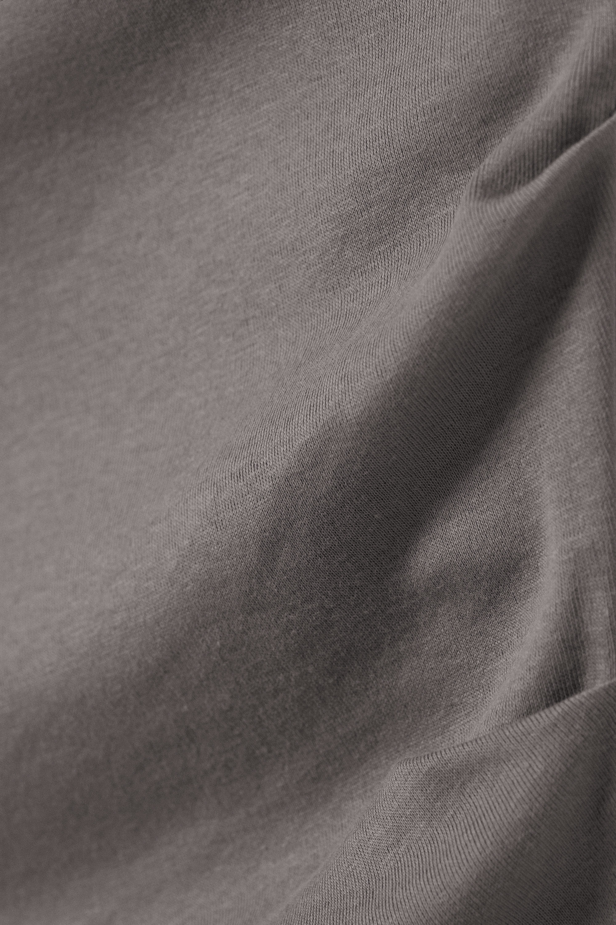 Gris - Haut en coton à épaules larges - 4