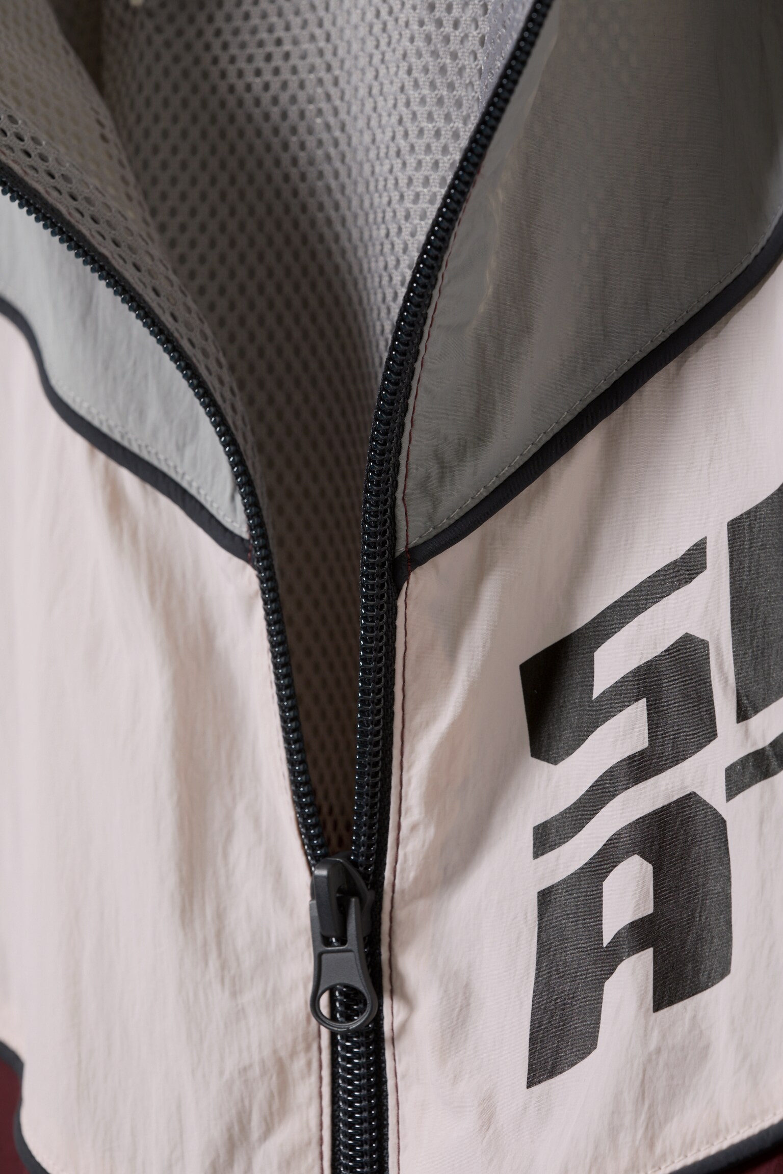 Graphic Colourblock Track Jacket - Grey/Pink/Red - 3