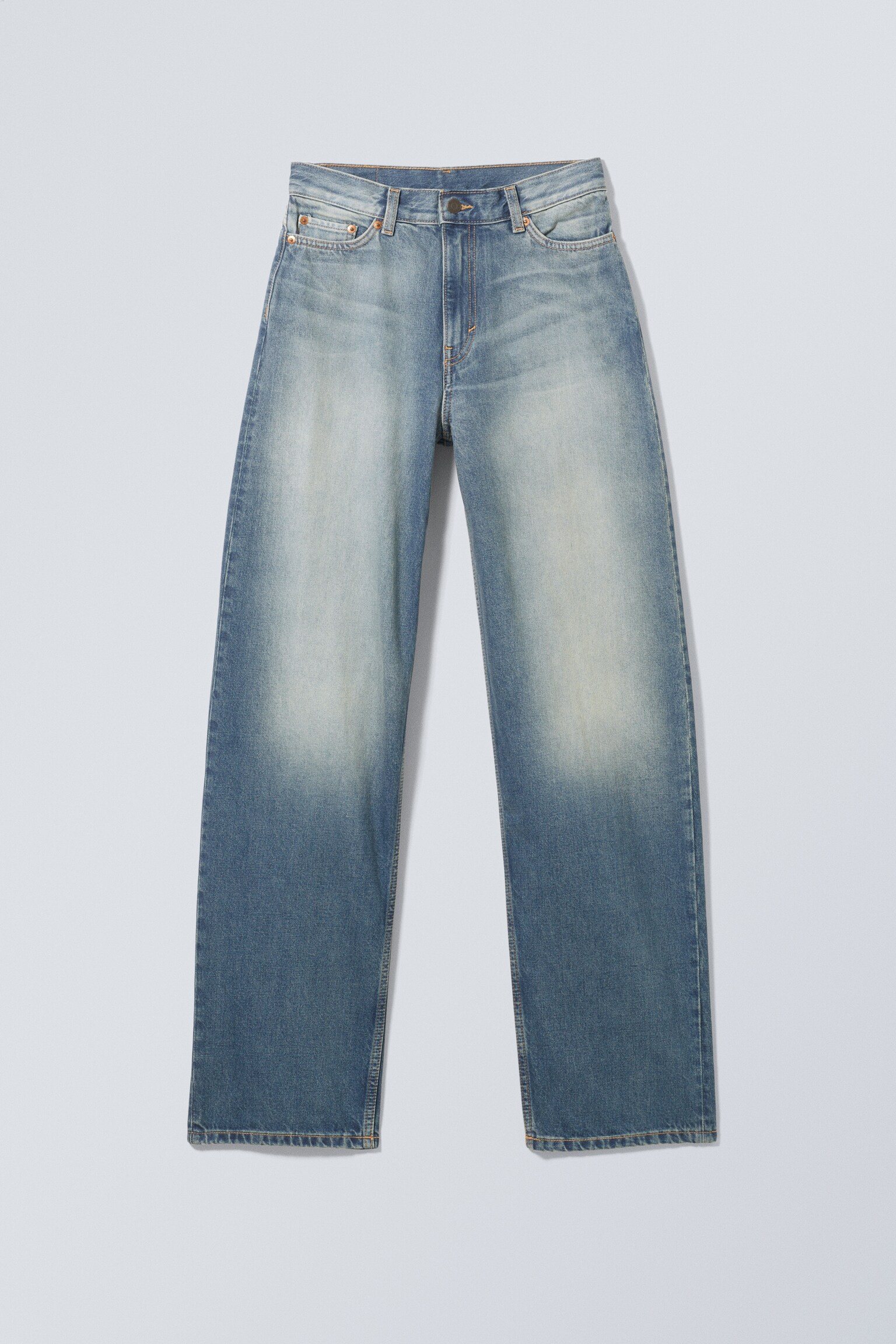 Jean ample jambe large taille mi-haute Rail - Jackpot Blue – Bleu moyen/Blue Rinse – Bleu foncé/Deep Ocean Blue – Bleu foncé/Misty Grey – Gris clair/Ink Black - Noir/Clay Grey – Gris/Tide Blue - Bleu clair/Bleu marais
