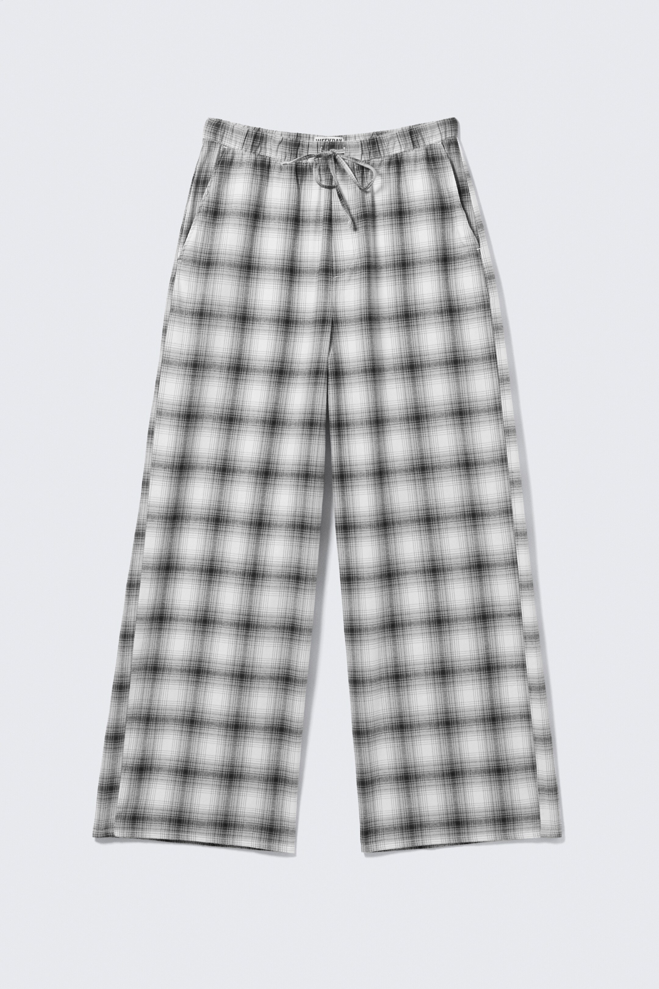 Agrandir l'image: Pantalon de pyjama en flanelle décontracté - Blanc à carreaux - HOMME | H&M CH 2
