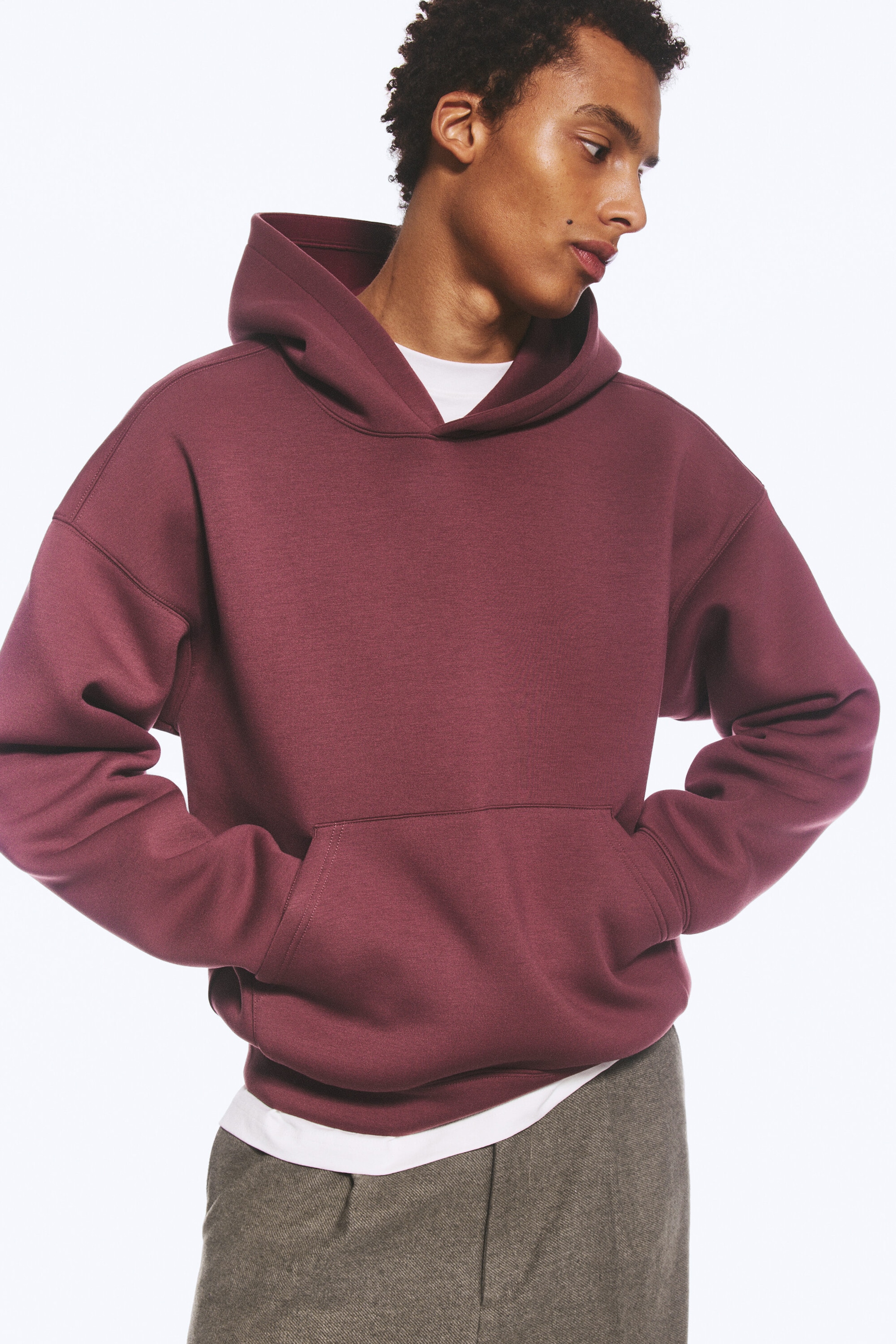 Burgunderrot - Simon – Scuba-Hoodie