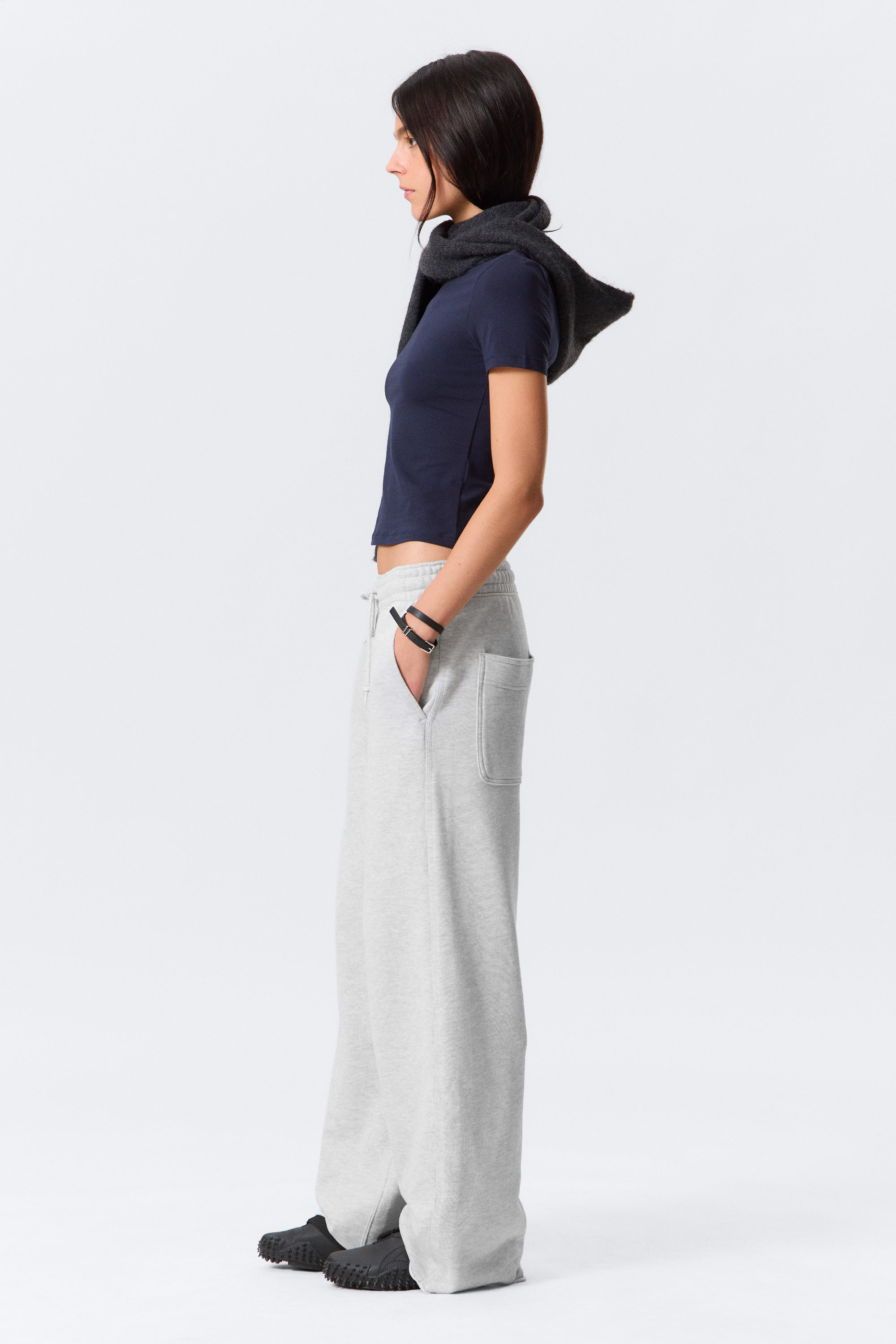 Light Dusty Grey - Astro Loose Terry Sweatpants - 5