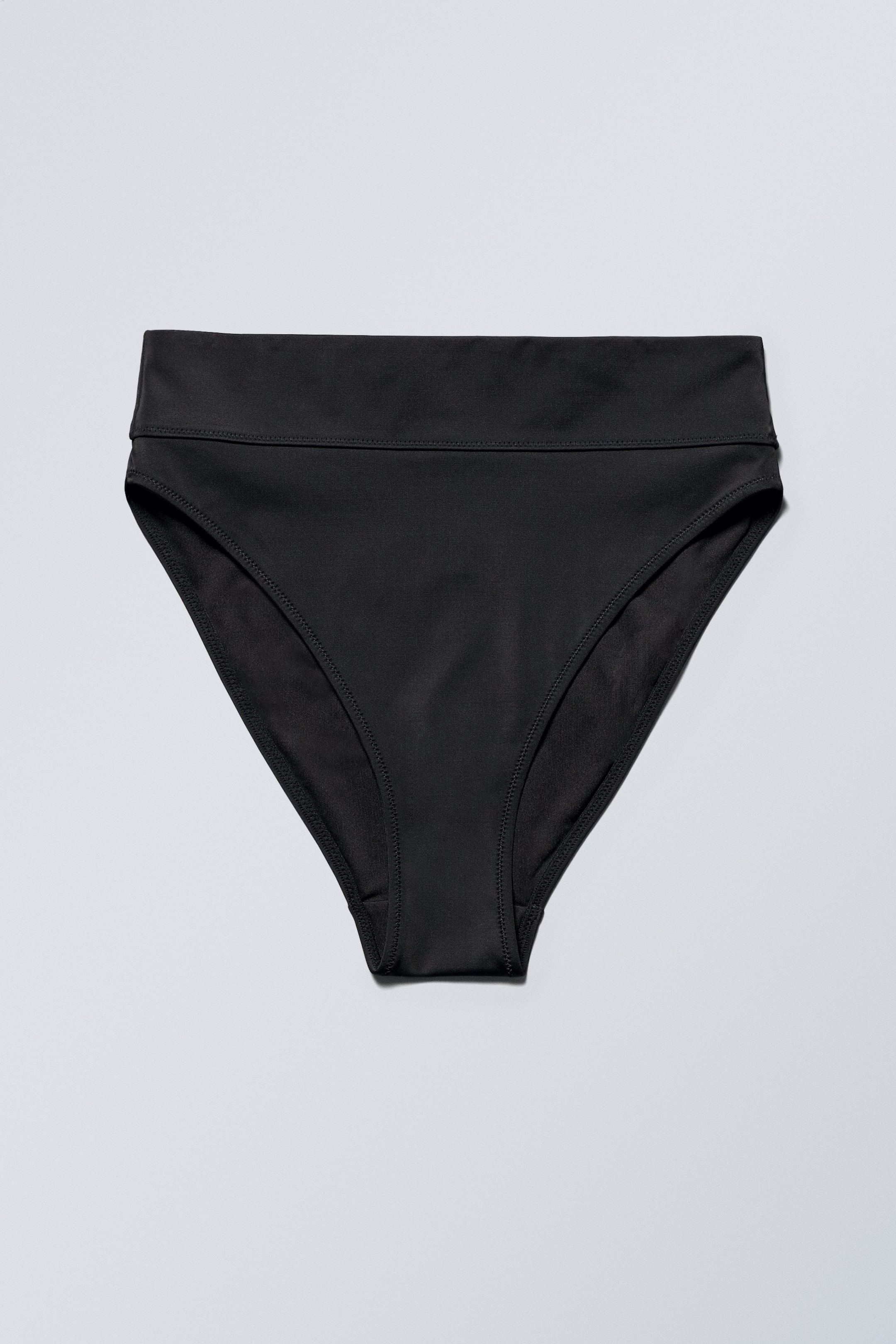 Schwarz - HEAT Bikinihose mit hohem Bund