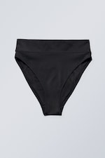 Black - Heat High Waist Bikini Bottoms - 0