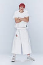 White - CM x LB Dunno White Unisex Carpenter Jorts - 5