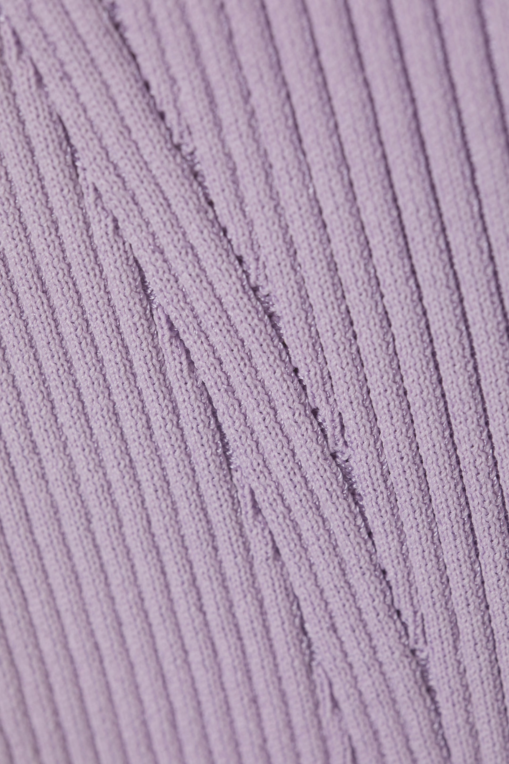 Lilac - Two Tone Knitted Tank Top - 2