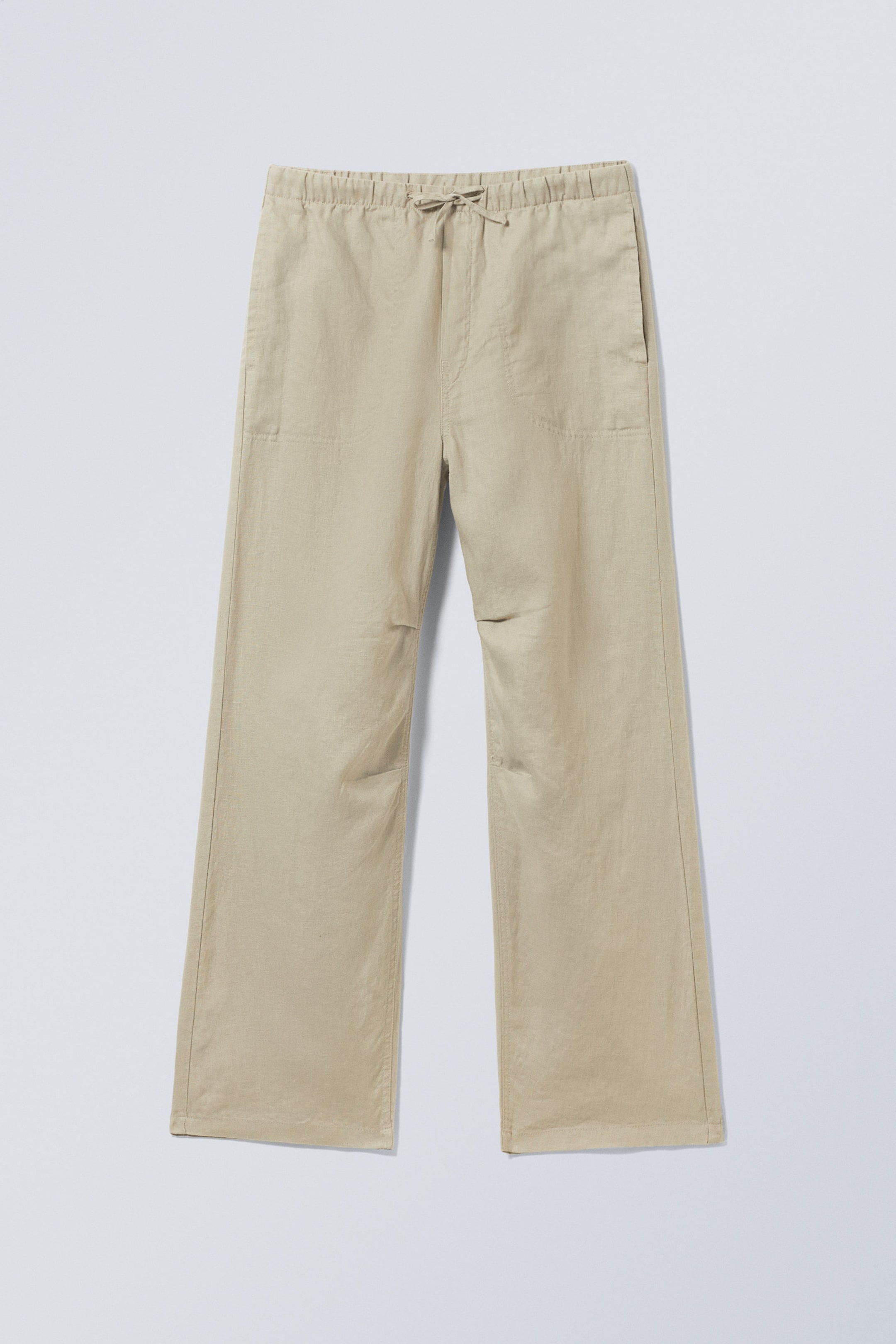 Ecru - Relaxed Linen Trousers - 1