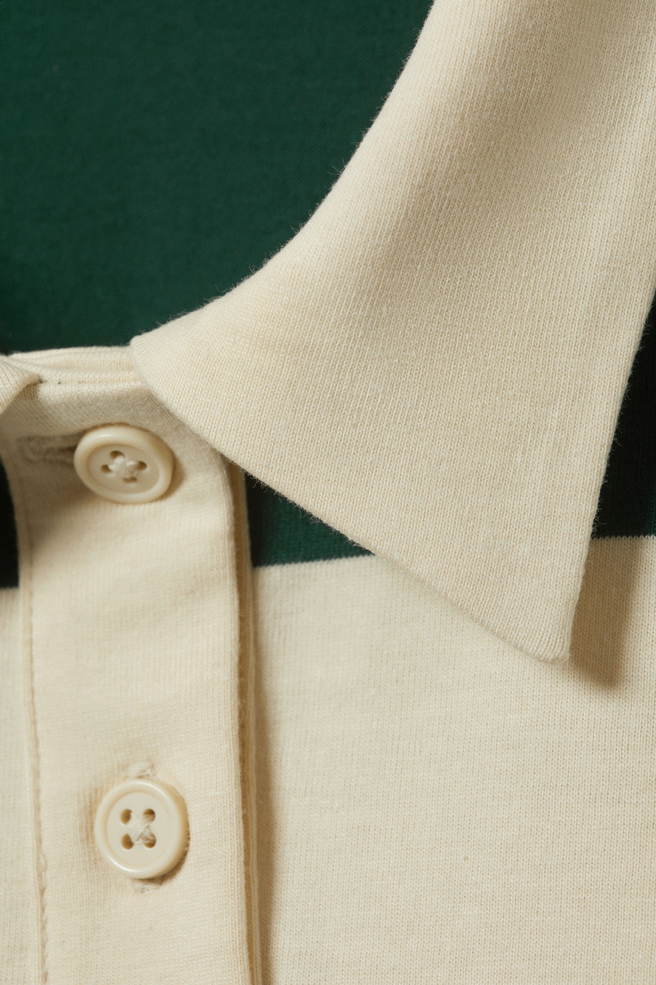 Gelbe & grüne Streifen - Gestreiftes Oversized-Poloshirt - 4