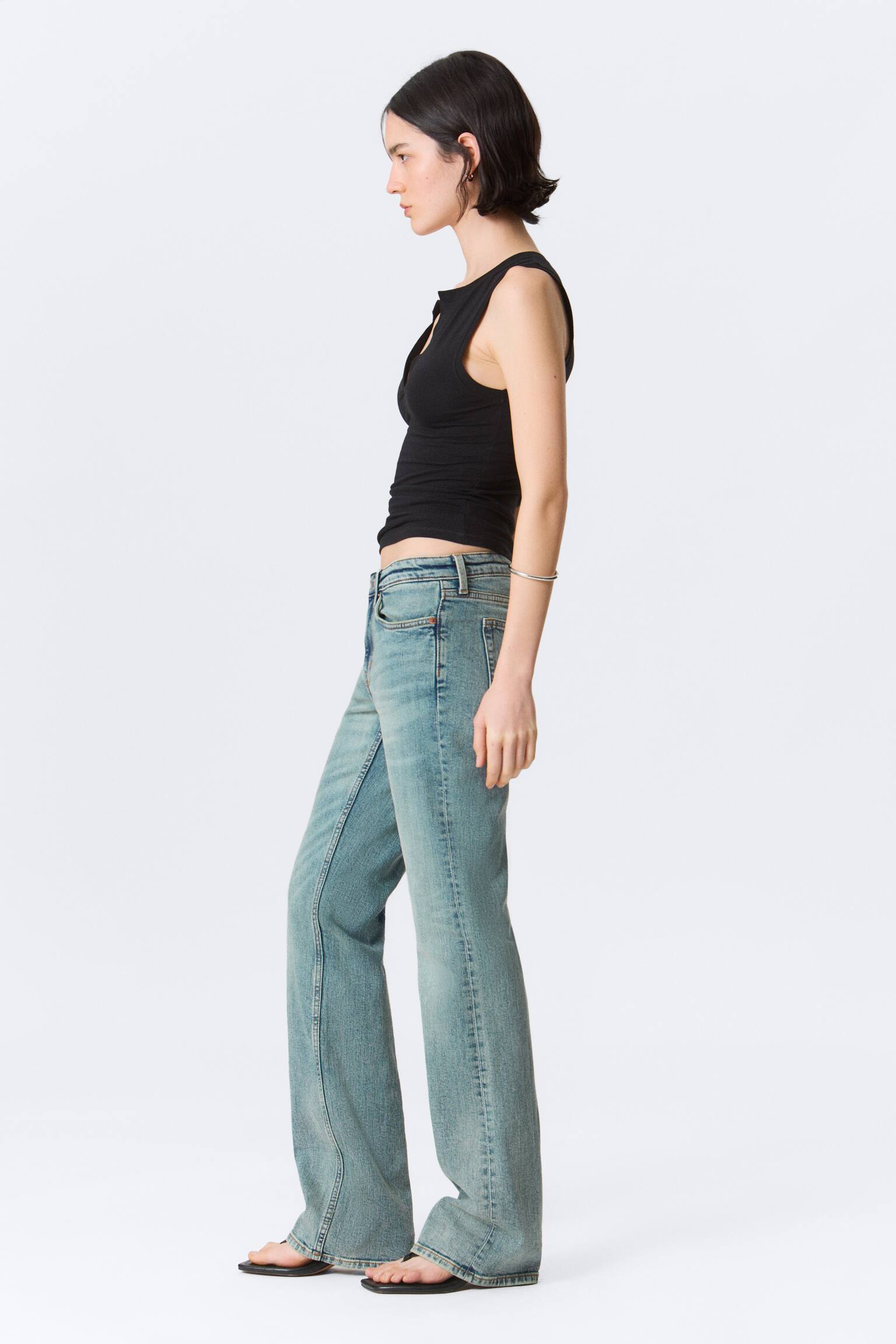 Tension Mid Rise Slim Bootcut Leg Jeans - Perseus Blue - Medium Blue/Dream Blue - Light Blue/Kimberley Blue - Medium Blue/Deep Sea Blue - Dark Blue/Paloma Black - Black/Thunder Blue - Dark Blue - 7