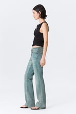 Perseus Blue - Medium Blue - Tension Mid Rise Slim Bootcut Leg Jeans - 3