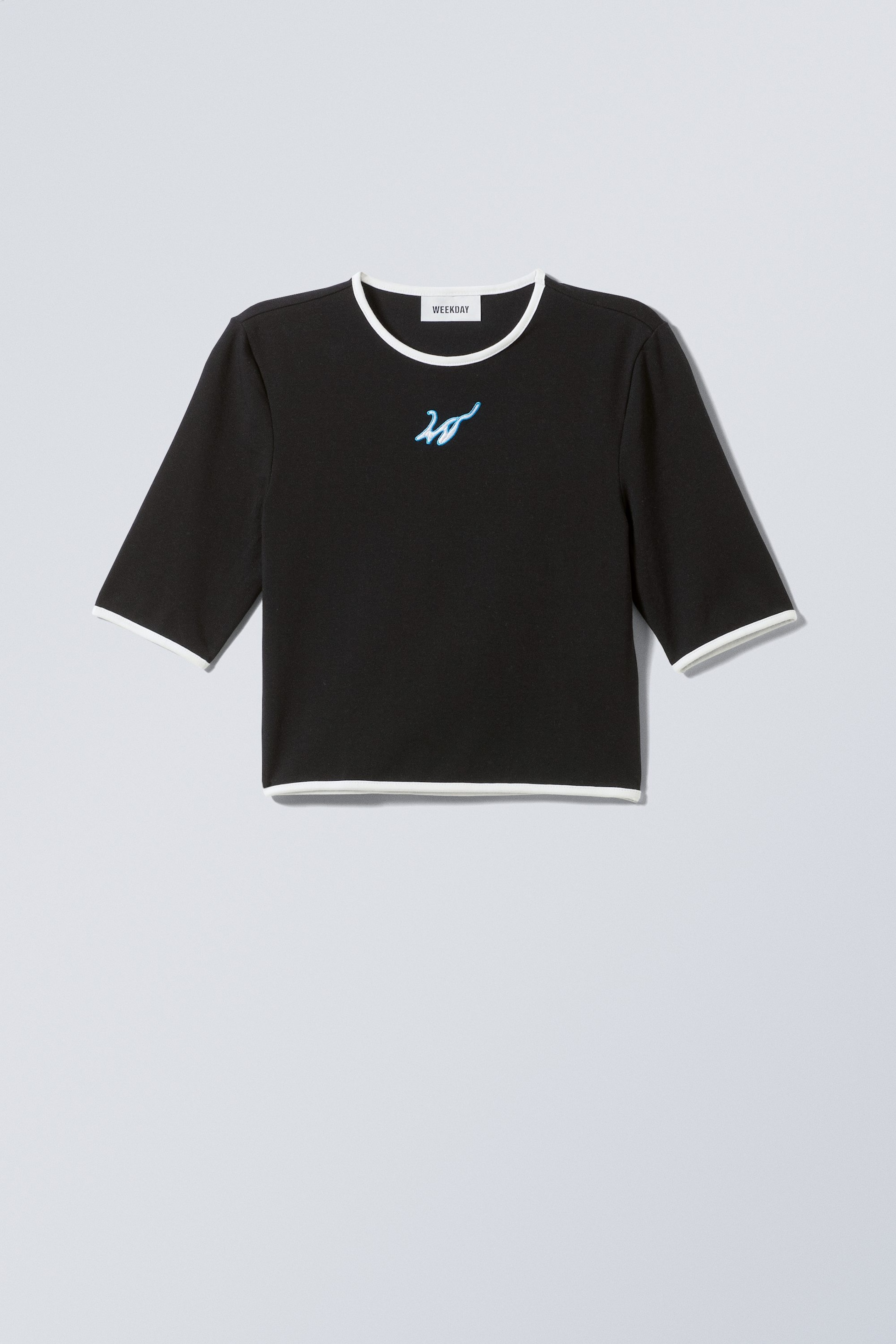 Black w white - Trust Contrast T-shirt - 0