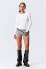 White - Slim Fitted Long Sleeve - 1