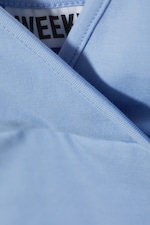 Light Blue - V-neck Cotton Singlet - 3