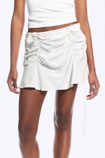 Lys støvet beige - Ruchert Miniskjørt - 1