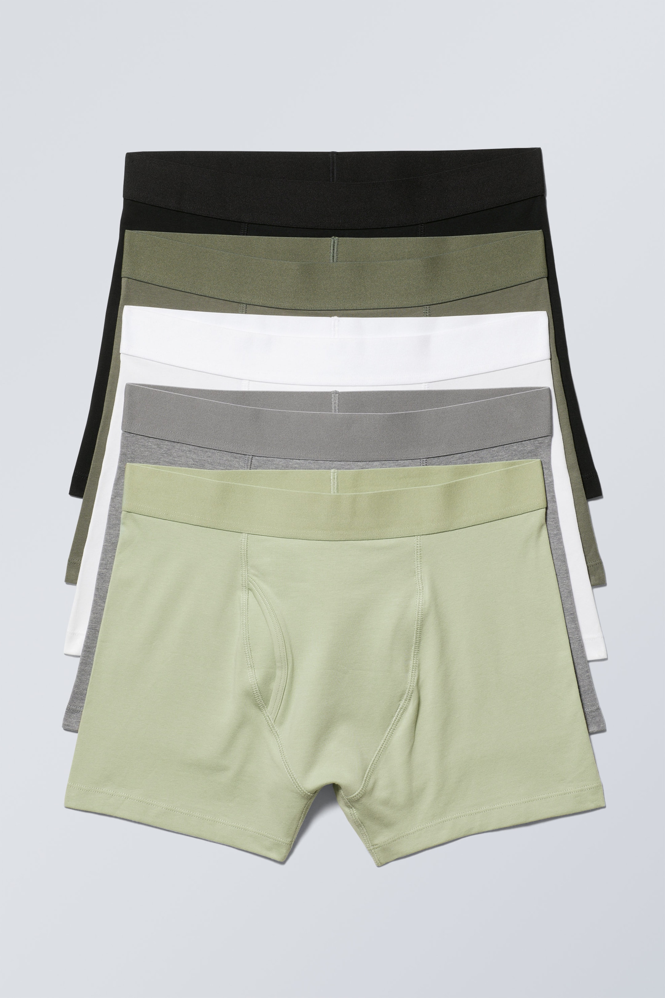 Grüne Akzente - Boxershorts 5er-Pack - 0