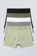 Grüne Akzente - Boxershorts 5er-Pack - 0