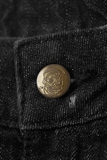 Undone Black - Schwarz - Messy Low Rise Regular Straight Jeans - 5