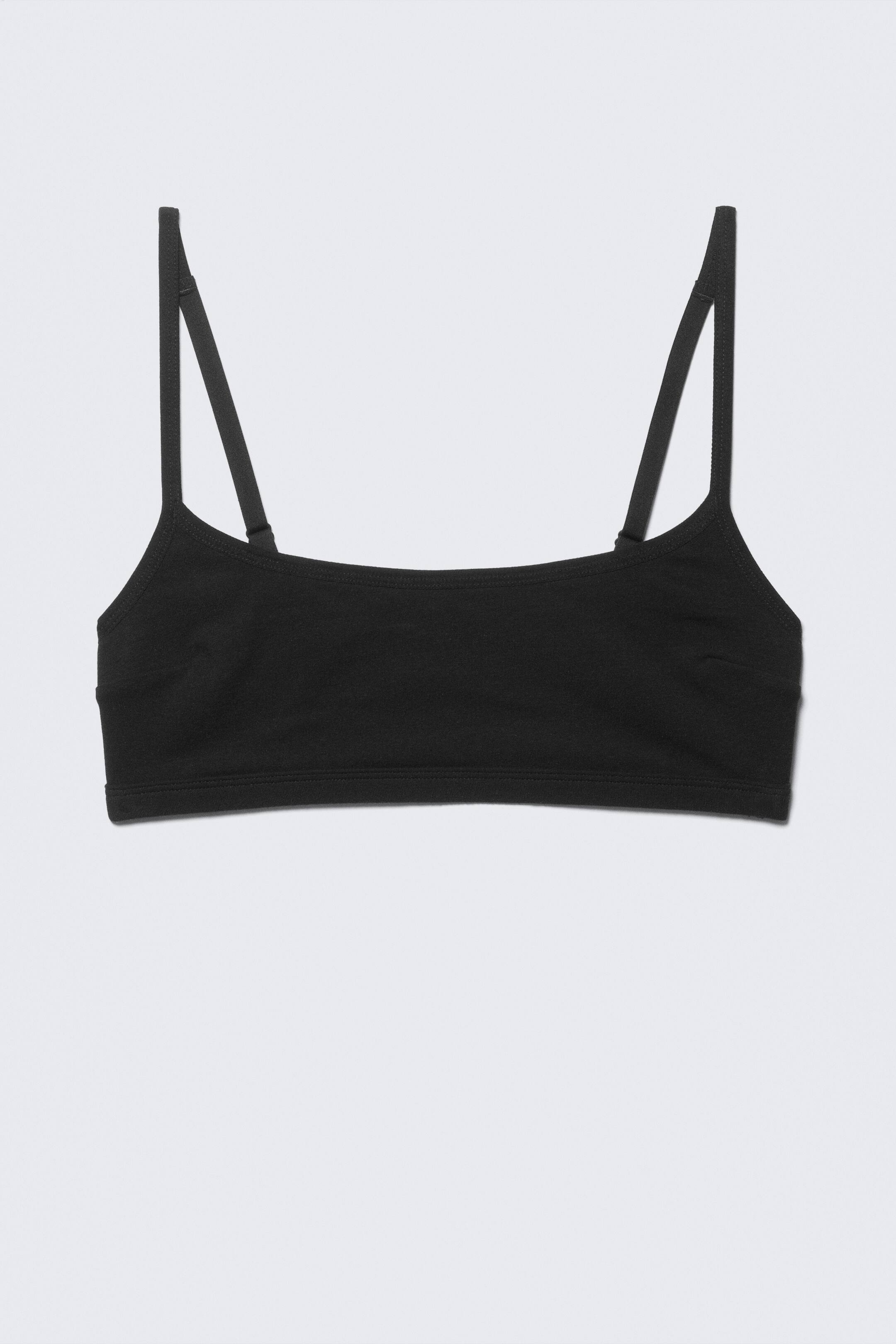 Agrandir l'image: Weicher Baumwoll-BH mit U-Ausschnitt - Noir - FEMME | H&M CH 1