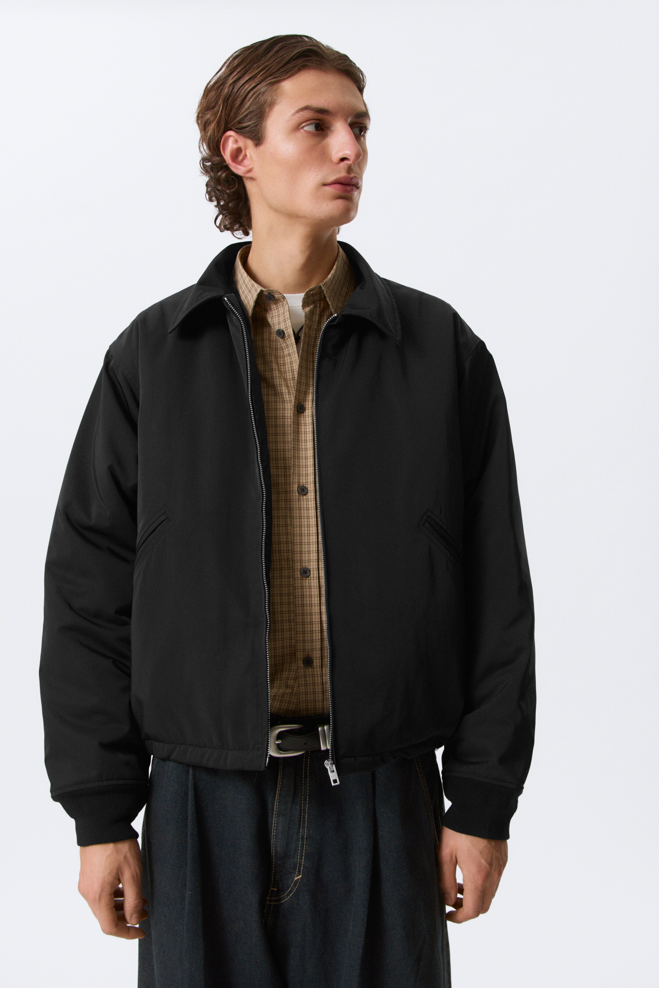 Grotere afbeelding bekijken: Jacket met rits - Loose Fit - Zwart - HEREN | H&M NL 1