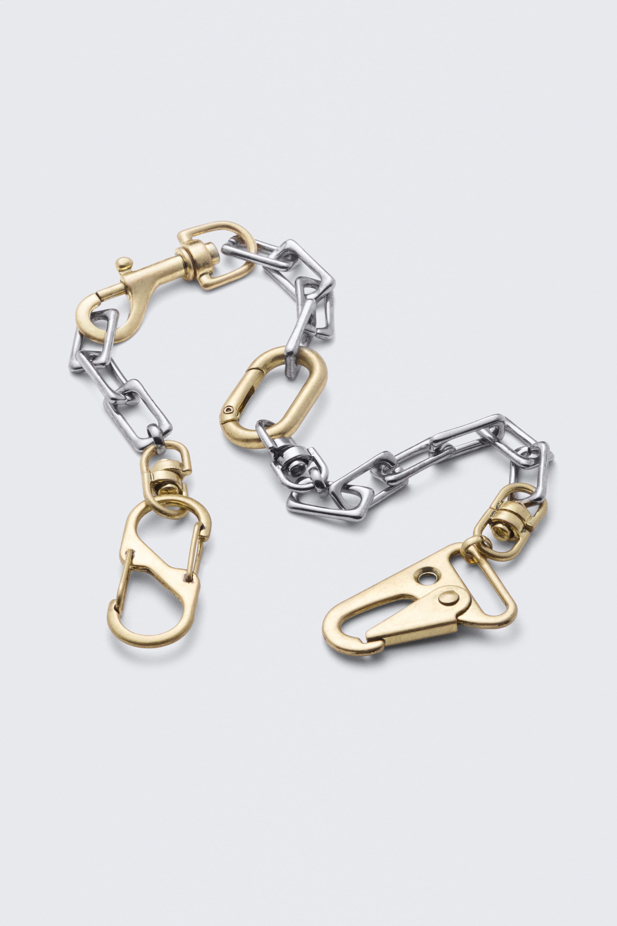 Gold & Silber - Hosenkette mit Karabinerverschluss - 2