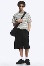 Black - Cotton Chino Shorts - 0