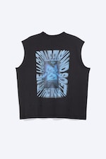 Schwarz - BILLIE - ÄRMELLOSES OVERSIZE-TOP - 1