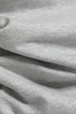 Grau meliert - Ärmelloses Maxikleid mit Raffungen - 1