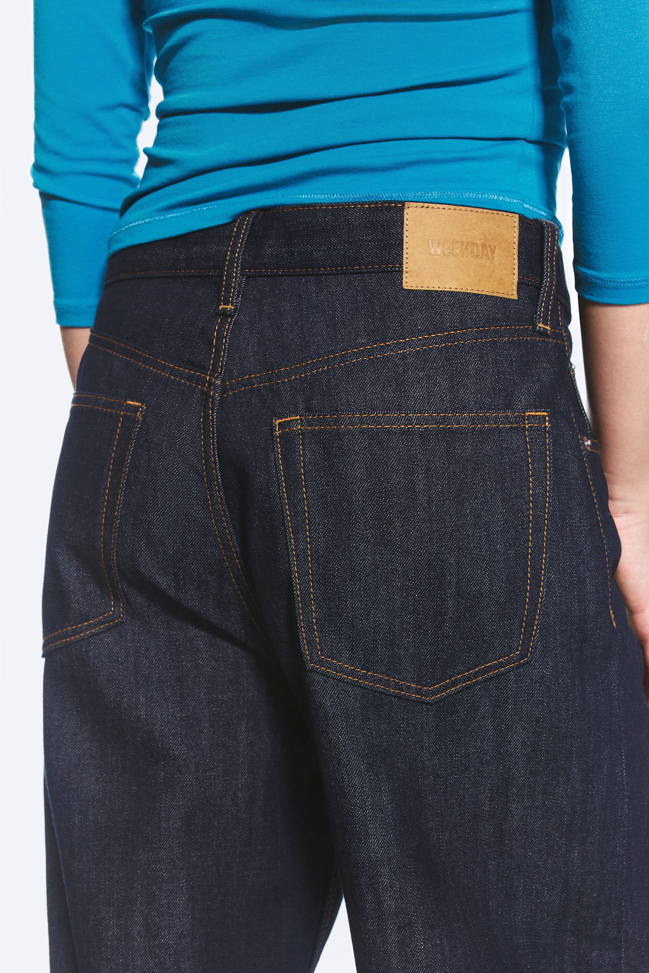 Blue Rinse – mørkeblå - SOLAR BRETTBAR JEANS MED REGULAR/LOOSE/WIDE PASSFORM, UNISEX - 8