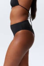 Zwart - Braziliaans bikinibroekje met hoge taille - 2