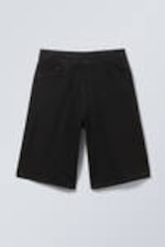 Black Rinse - Black - Astro Denim Loose Baggy Shorts - 8