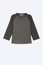 Dark Mole - Three-quarter sleeve raglan top - 0