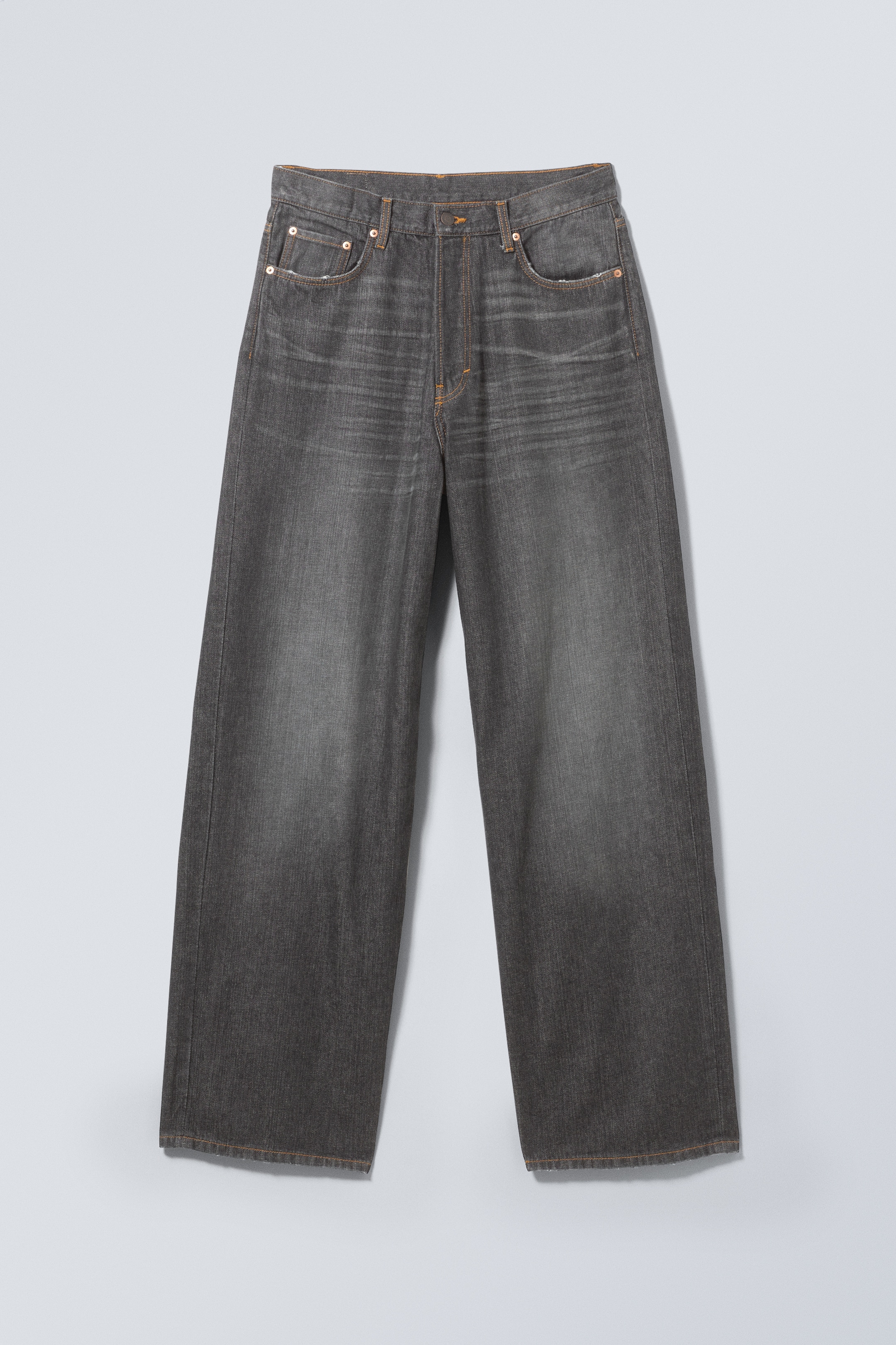 Größeres Bild ansehen: Astro Loose Baggy Leg Jeans - Ash Black - Schwarz - Men | H&M DE 1