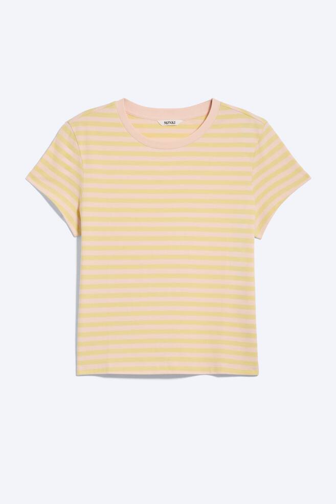 Camiseta Regular Fit Mini - Amarillo lima/rosa melocotón a rayas/Rosa/verde a rayas/Blanco/Gris jaspeado/Marrón/Rosa neón - 1