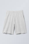 loose fit terry sweat-shorts - Grey Melange | Weekday WW