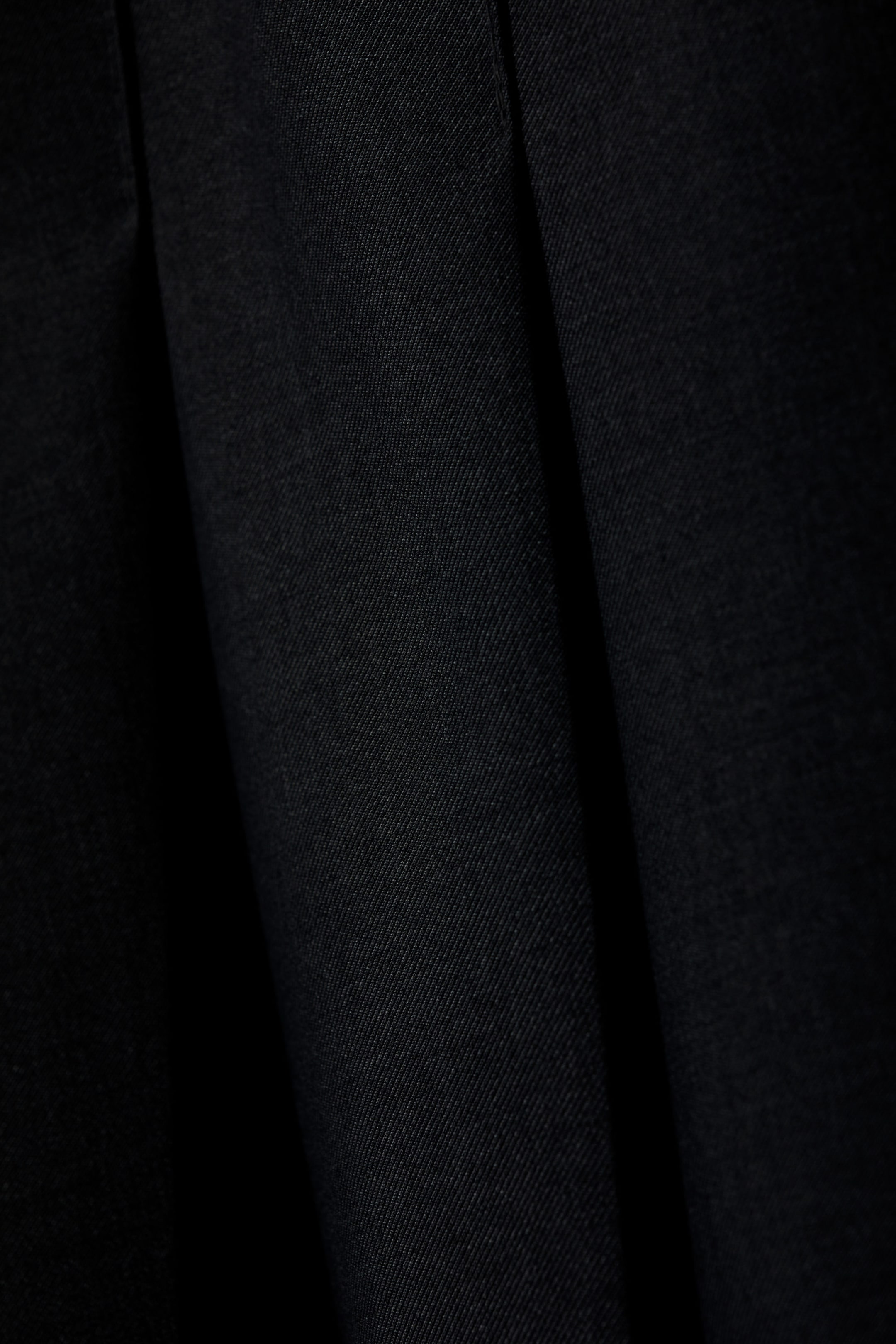 Black - Short Pleated Mini Skirt - 1