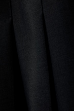 Black - Short Pleated Mini Skirt - 1