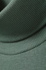 Dusty green - Verena Ribbed Turtleneck - 1