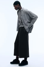 Washed Black - Pantalon de jogging baggy trois-quarts - 0