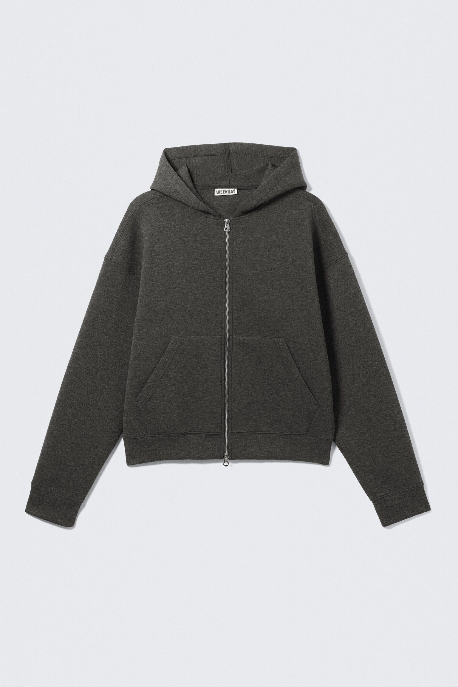 Simon Scuba Zip Hoodie - Dark Grey Melange/Grey Melange/Black/Dark Brown/Dark Green - 2