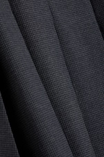 Checked Dark Grey Melange - Plissierter Midirock - 5