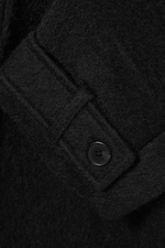 Black - Knee-Length Single-Breasted Coat - 5