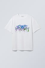 Grafik-Print - Bedrucktes Oversized-T-Shirt - 0