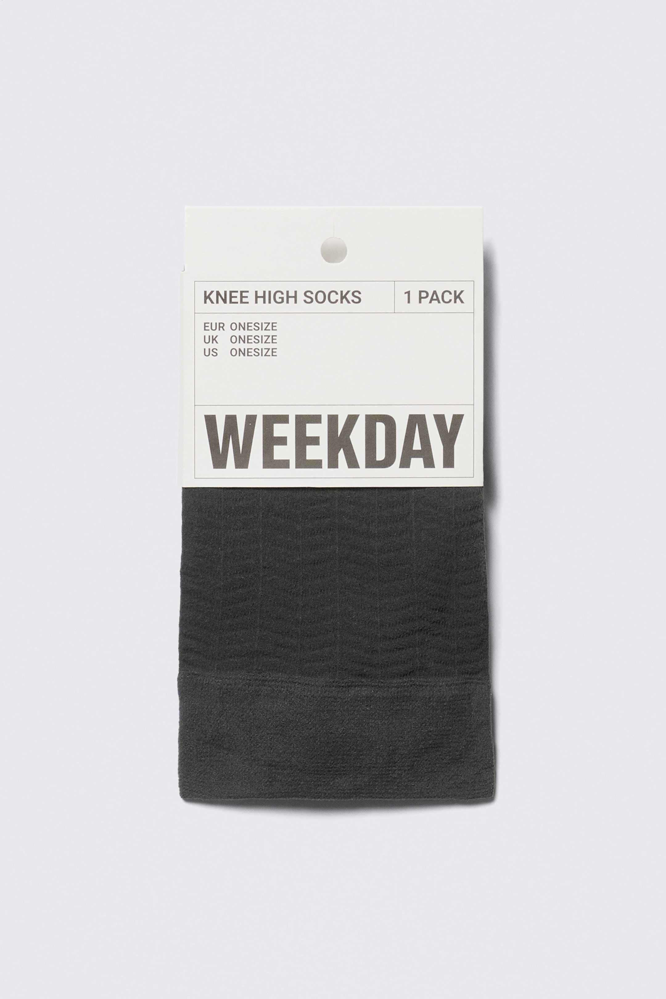 Dark Grey - Lace Knee Socks